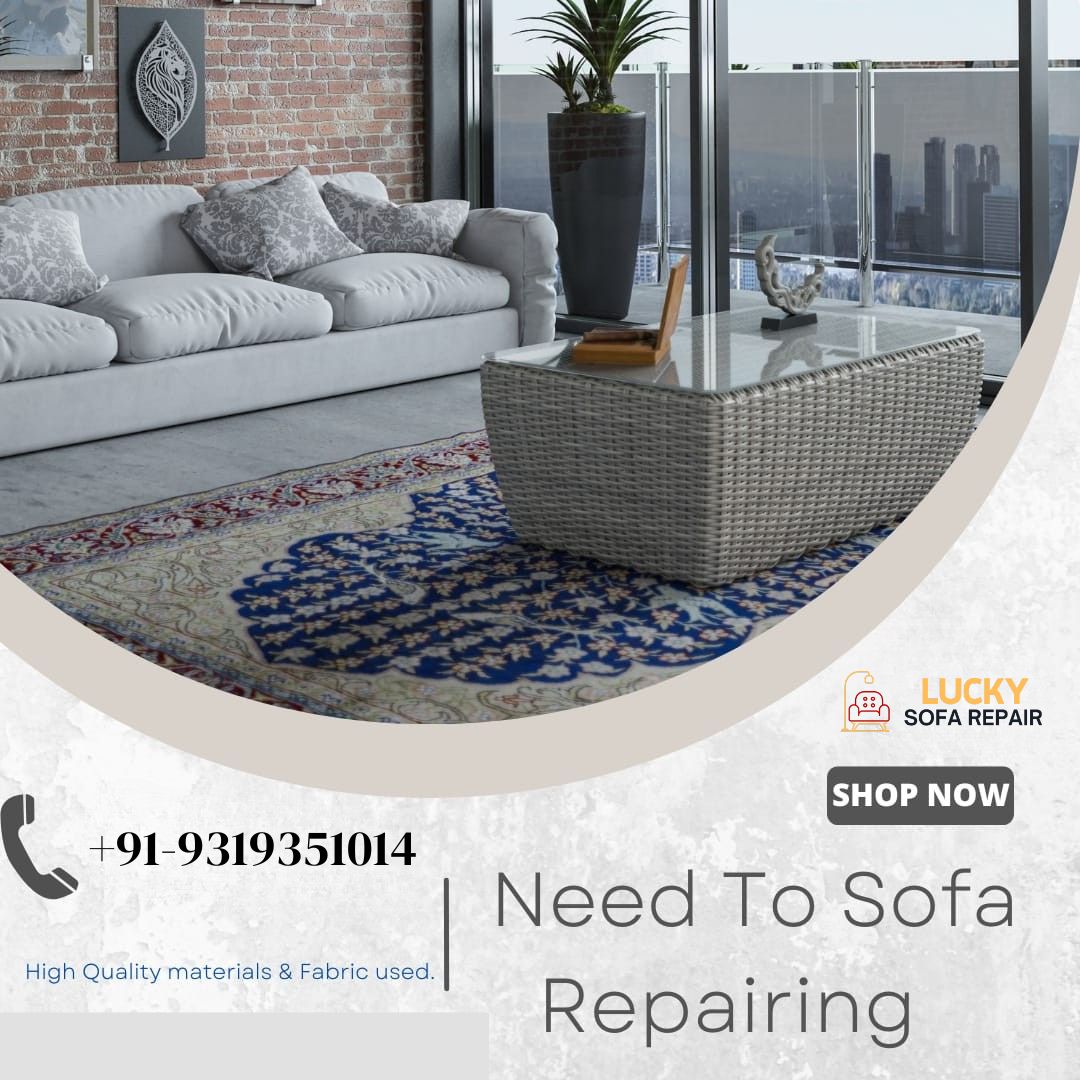 This image is describing sofa repair center in sector 50 noida